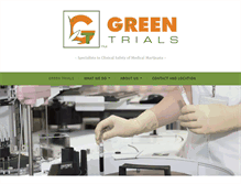 Tablet Screenshot of greentrials.com
